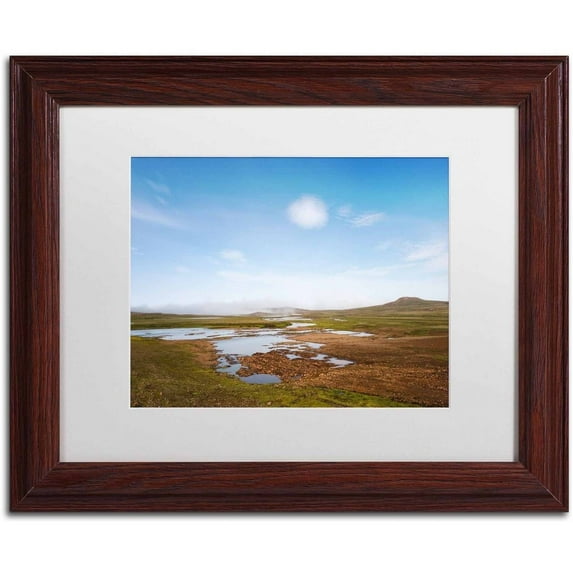 Trademark Fine Art 'About Unknown Land' Canvas Art by Philippe Sainte-Laudy, White Matte, Wood Frame