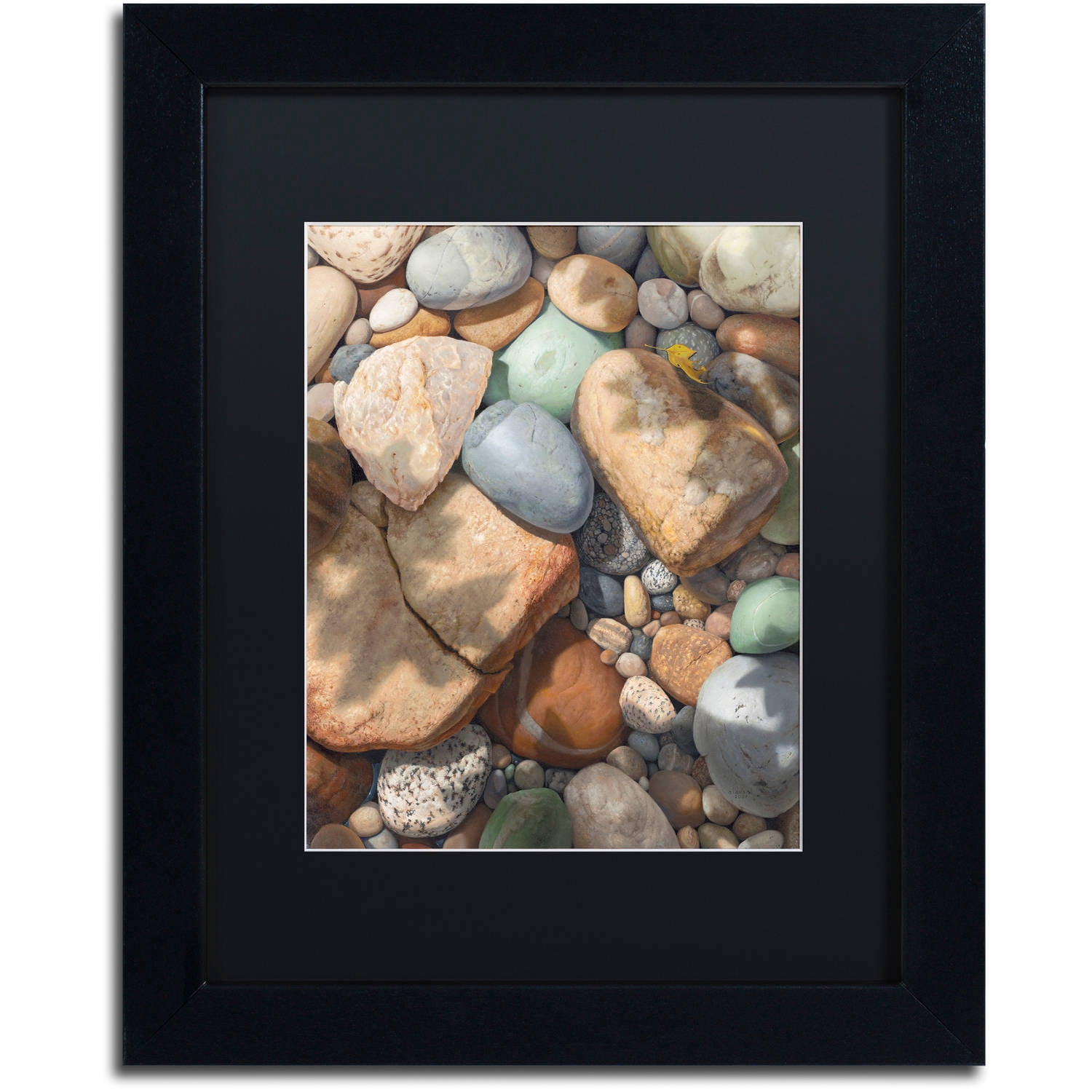 Trademark Fine Art "Above the Shadows Break" Canvas Art by Stephen Stavast, Black Matte, Black Frame