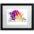 thumbnail image 1 of Trademark Fine Art "Abstract 08" Canvas Art by Mako, White Matte, Black Frame, 1 of 4