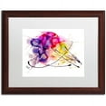 thumbnail image 1 of Trademark Fine Art "Abstract 08" Canvas Art by Mako, White Matte, Wood Frame, 1 of 4