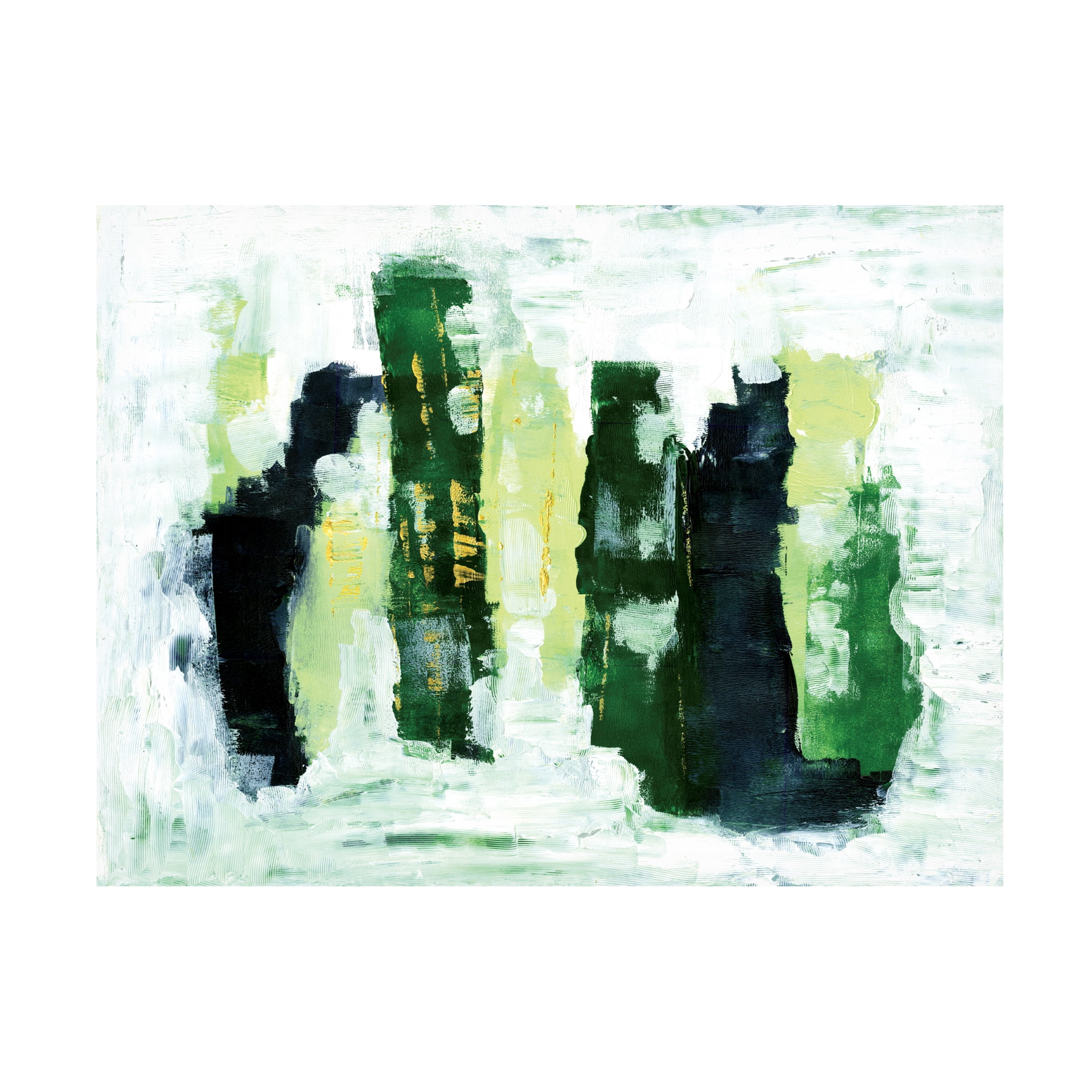 Trademark Fine Art 'Abstract 1 Green' Canvas Art by Summer Tali Hilty