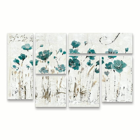 Trademark Fine Art 'Abstract Balance VI Blue' Canvas Art by Lisa Audit