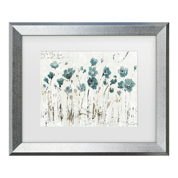 Trademark Fine Art 'Abstract Balance VI Blue' Matted Framed Art by Lisa Audit