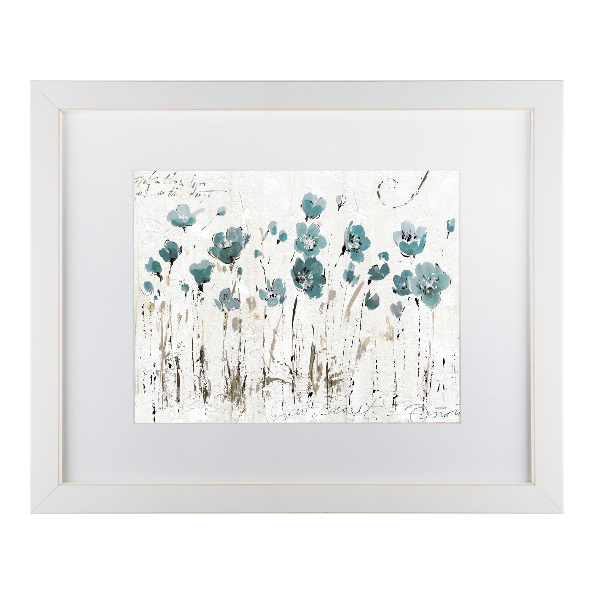 Trademark Fine Art 'Abstract Balance VI Blue' Matted Framed Art by Lisa Audit