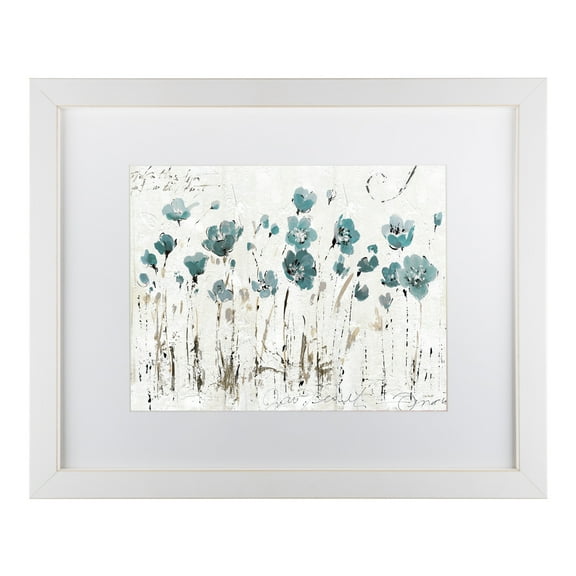 Trademark Fine Art 'Abstract Balance VI Blue' Matted Framed Art by Lisa Audit