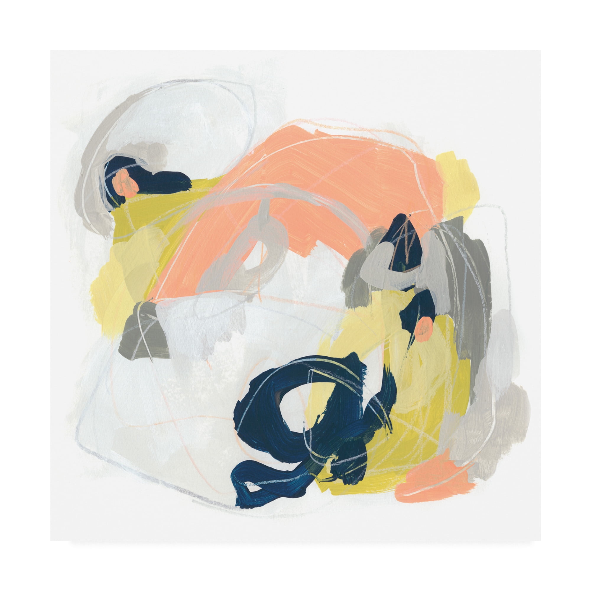 Trademark Fine Art Abstract Canvas Art ' Crosstown Connector I ' by June Erica Vess