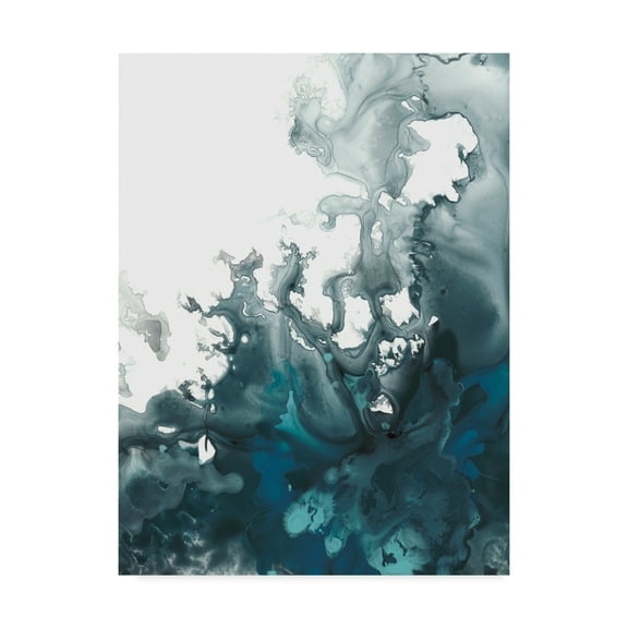 Trademark Fine Art Abstract Canvas Art ' Indigo Tempest I ' by June Erica Vess