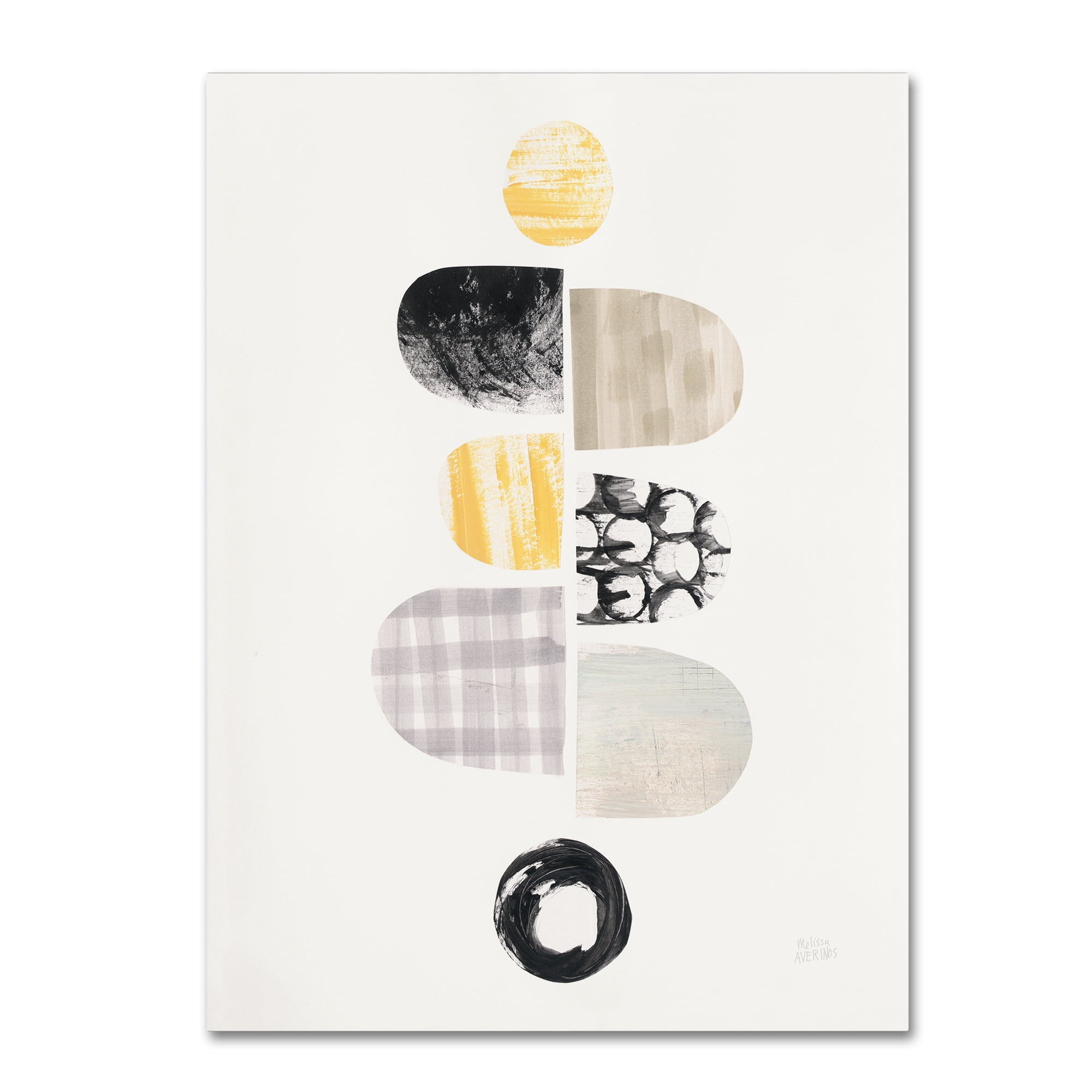 Trademark Fine Art Abstract Canvas Art ' Mod Neutrals I ' by Melissa Averinos