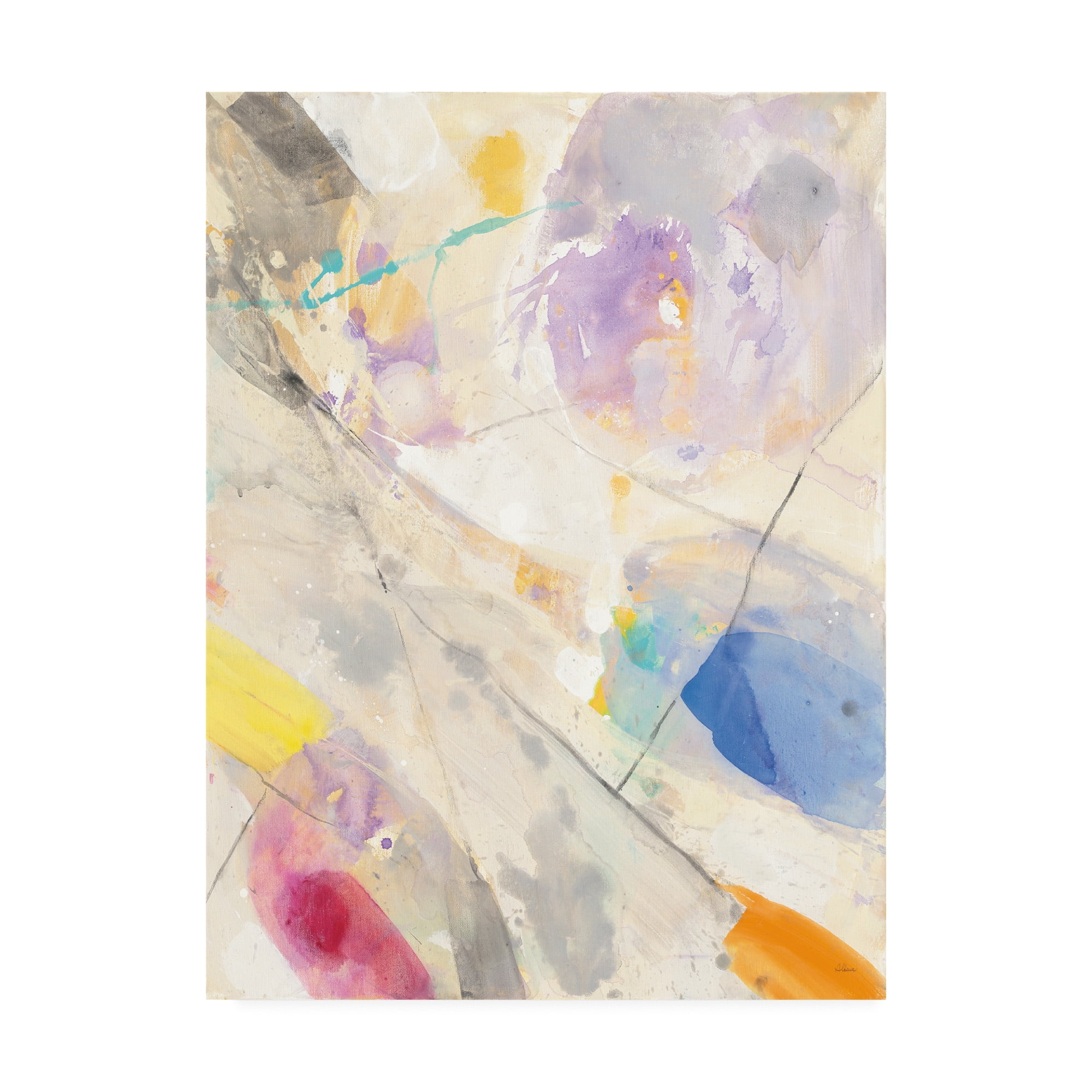 Trademark Fine Art Abstract Canvas Art ' Spring Confetti Ii ' by Albena Hristova