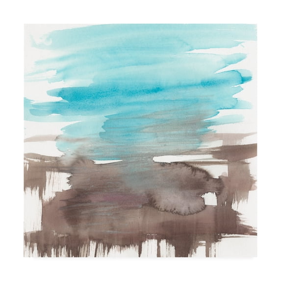 Trademark Fine Art Abstract Canvas Art ' Umber Lands I ' by Jennifer Goldberger