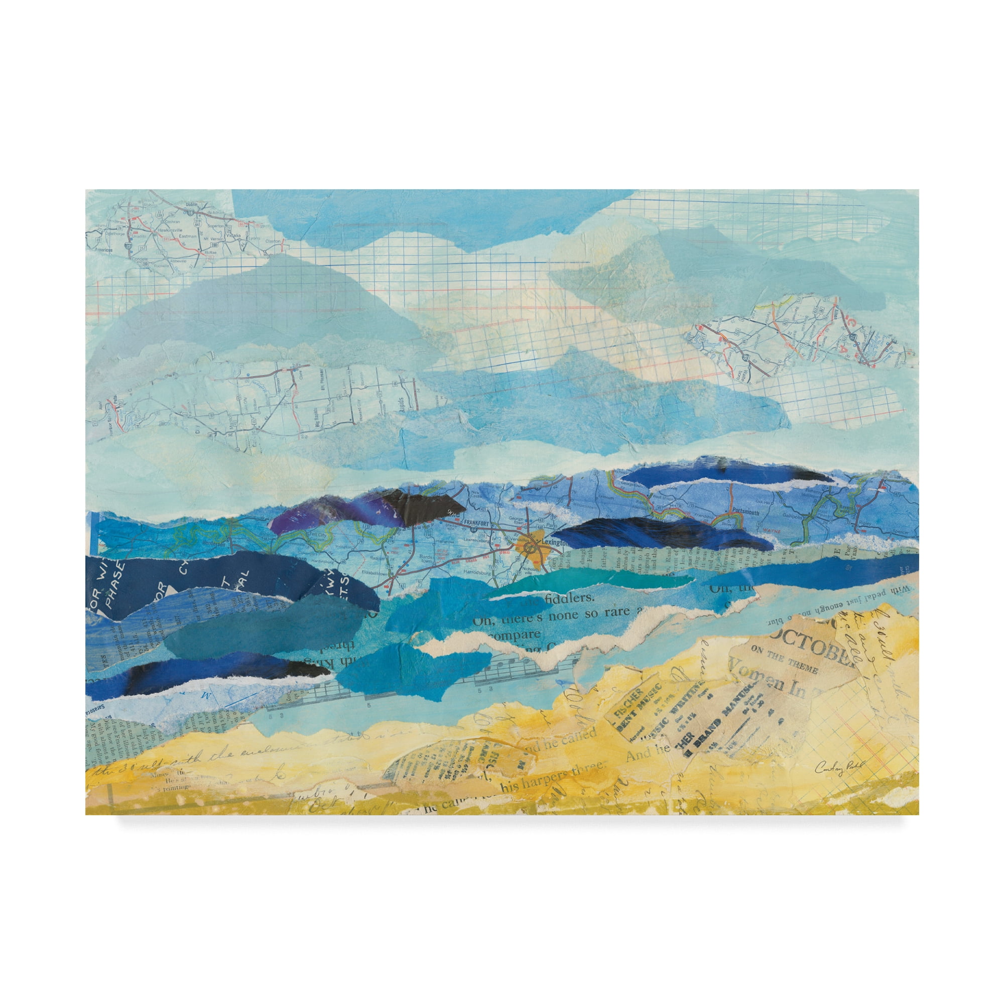 Trademark Fine Art 'Abstract Coastal II' Canvas Art by Courtney Prahl