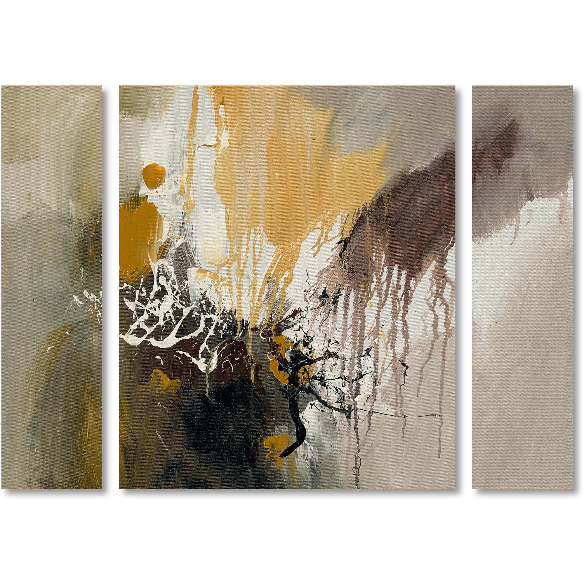 Trademark Fine Art "Abstract I" Canvas Art by Rio Three Panel Set