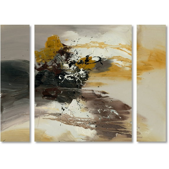 Trademark Fine Art "Abstract II" Canvas Art by Rio Three Panel Set