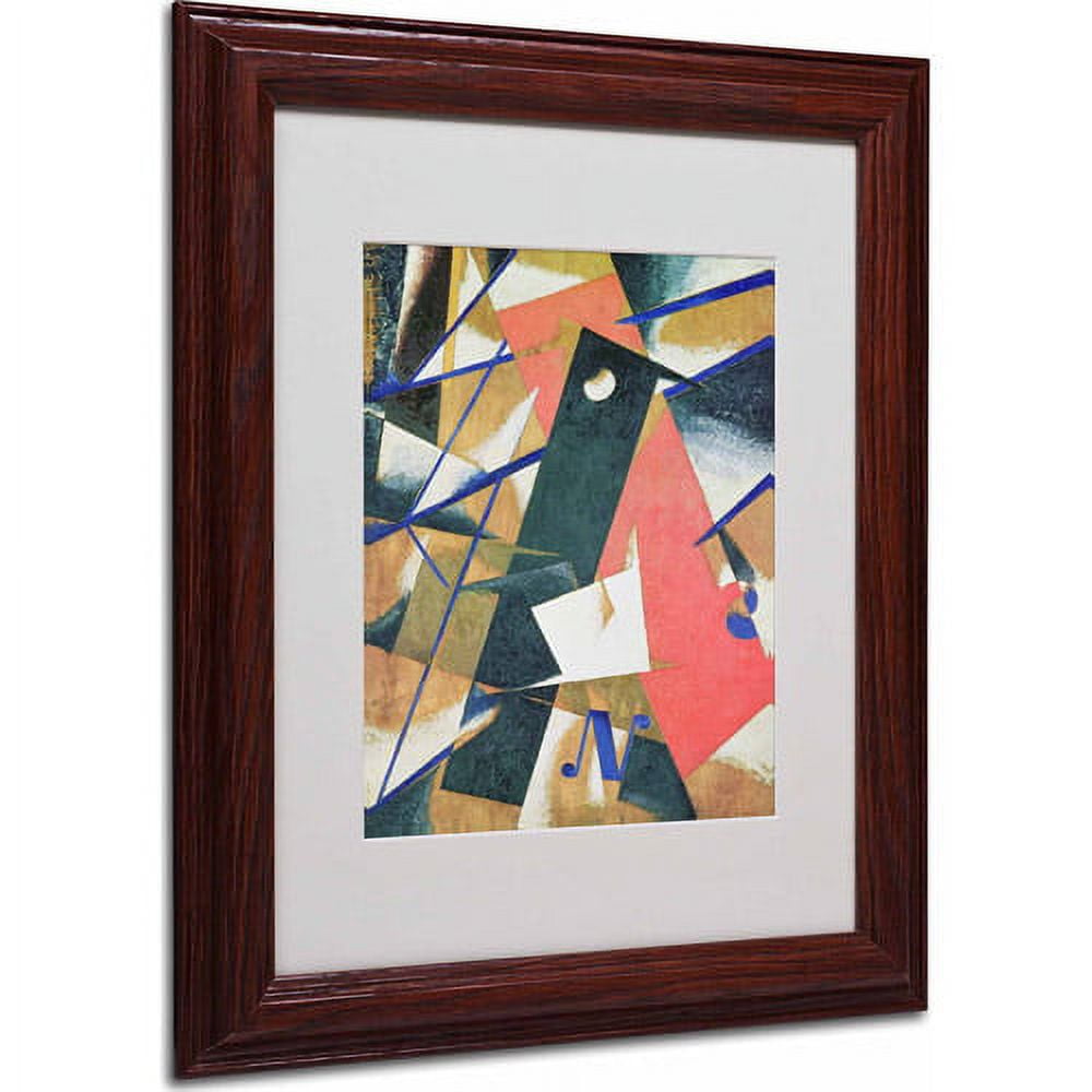 Medium Framed Abstract Canvas Print with Wood Frame