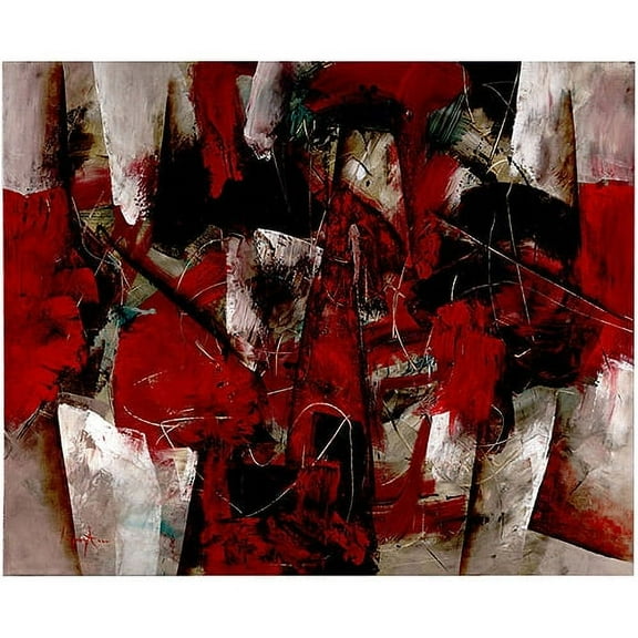 Trademark Fine Art "Abstract IV" Canvas Art by Lopez, 26x32