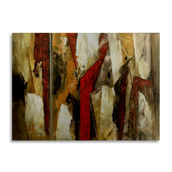 Trademark Fine Art 'Abstract IX' Brushed Aluminum Wall Art Art by Masters Fine Art