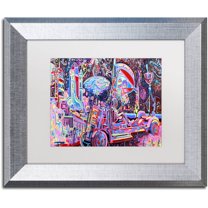 Trademark Fine Art Abstract Matted Framed Art ' Moon Buggy ' by Josh Byer