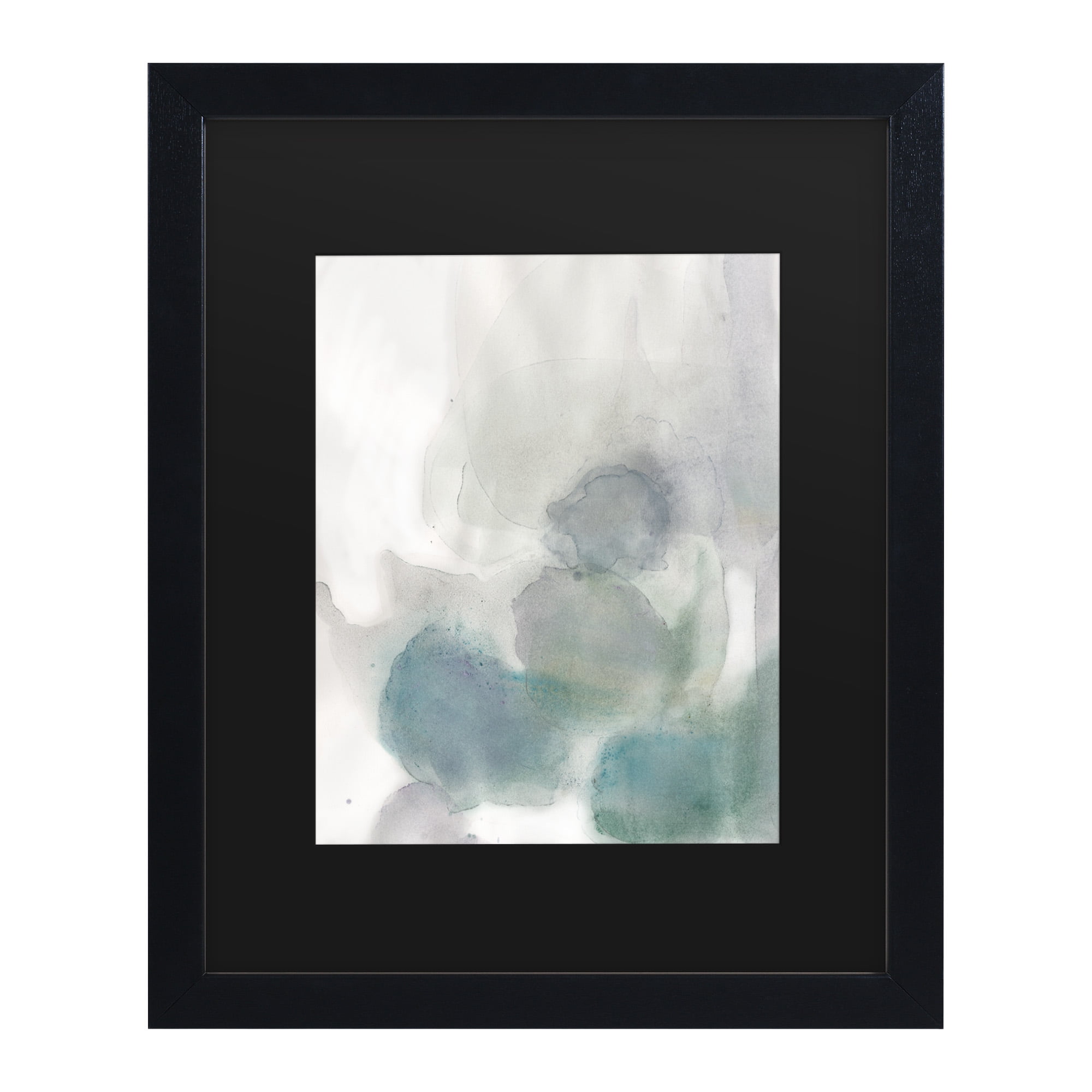 Trademark Fine Art Abstract Matted Framed Art ' Water Rock 1 ' by Art Licensing Studio