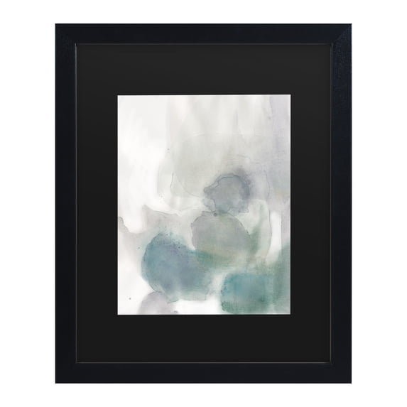 Trademark Fine Art Abstract Matted Framed Art ' Water Rock 1 ' by Art Licensing Studio