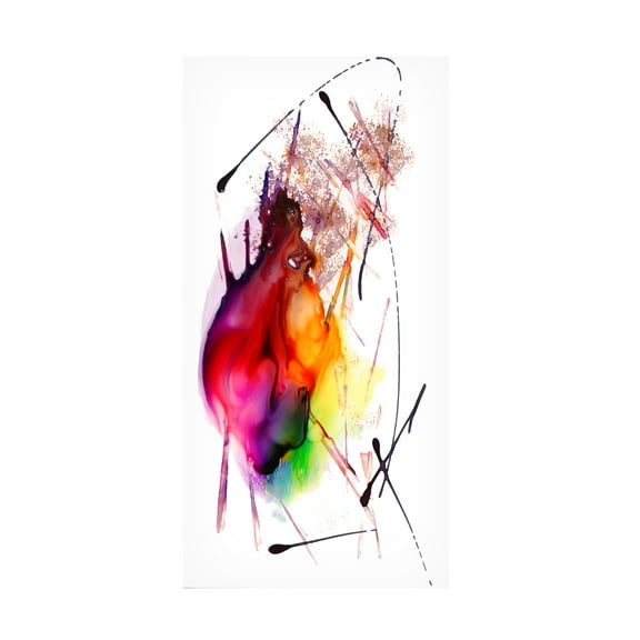 Trademark Fine Art Masters Fine Art Abstract Number 02 Canvas Wall Art - 10x19