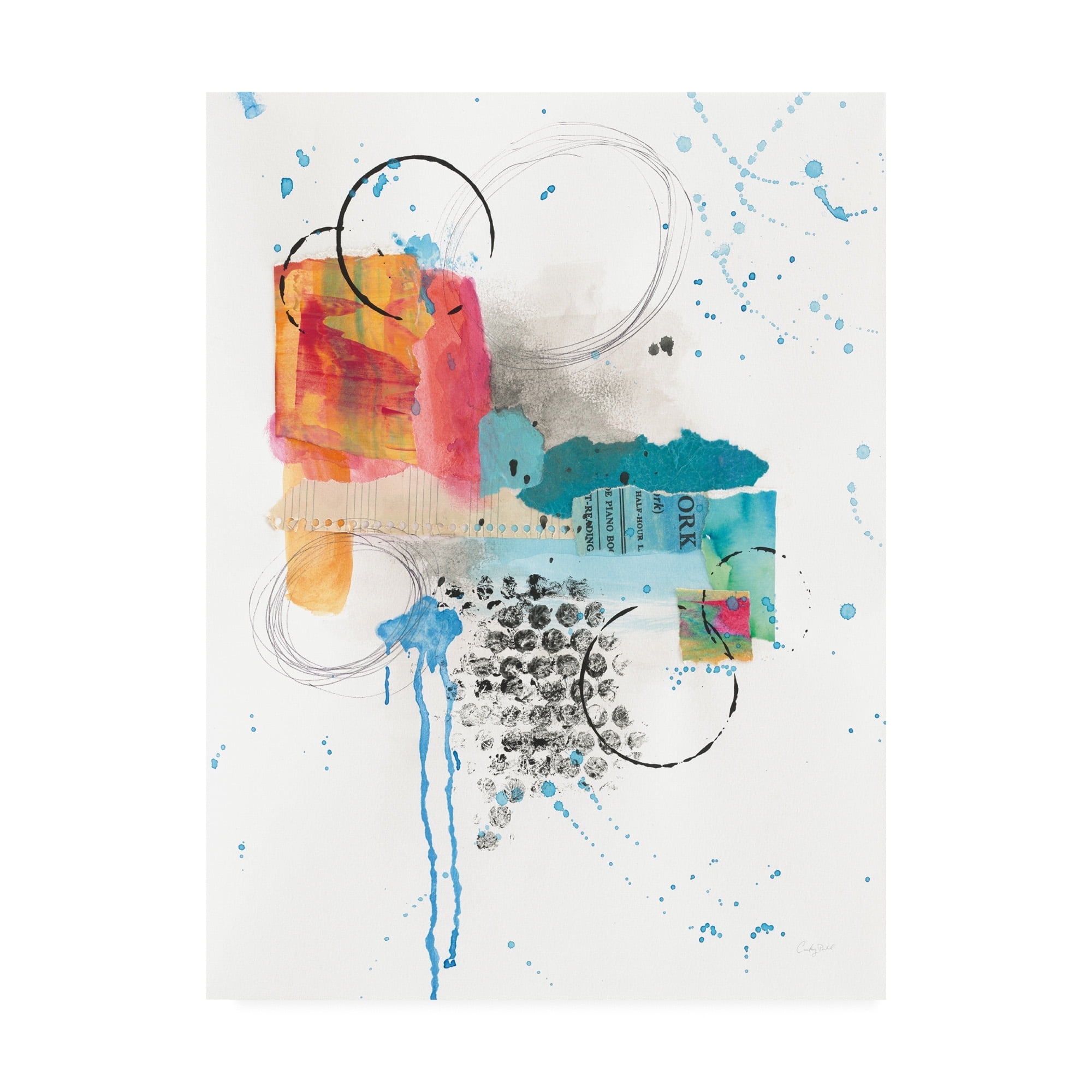 Trademark Fine Art 'Abstract Skyline I' Canvas Art by Courtney Prahl