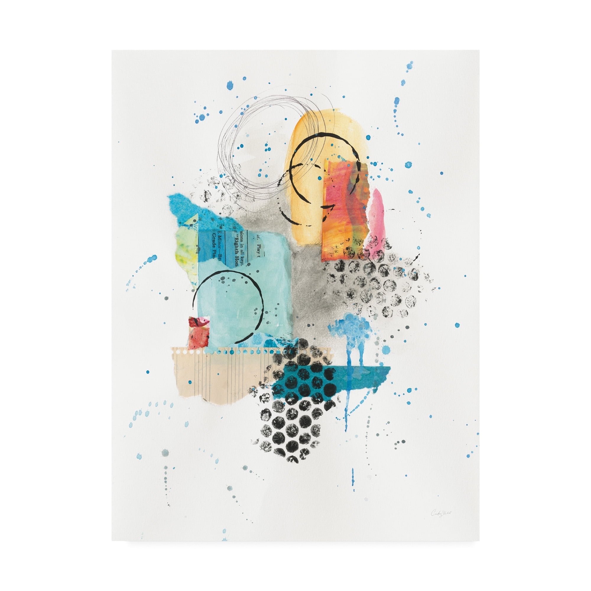 Trademark Fine Art 'Abstract Skyline II' Canvas Art by Courtney Prahl