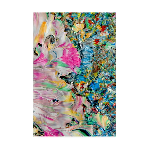 Trademark Fine Art 'Abstract Splatters Lovejoy 17' Canvas Art by Mark Lovejoy