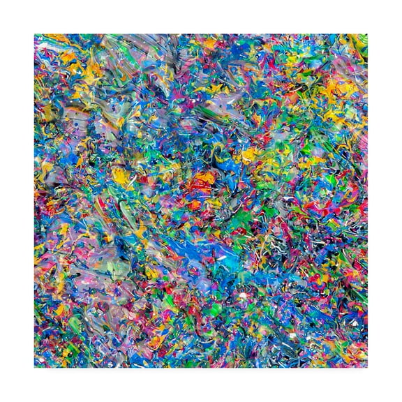 Trademark Fine Art 'Abstract Splatters Lovejoy 2' Canvas Art by Mark Lovejoy