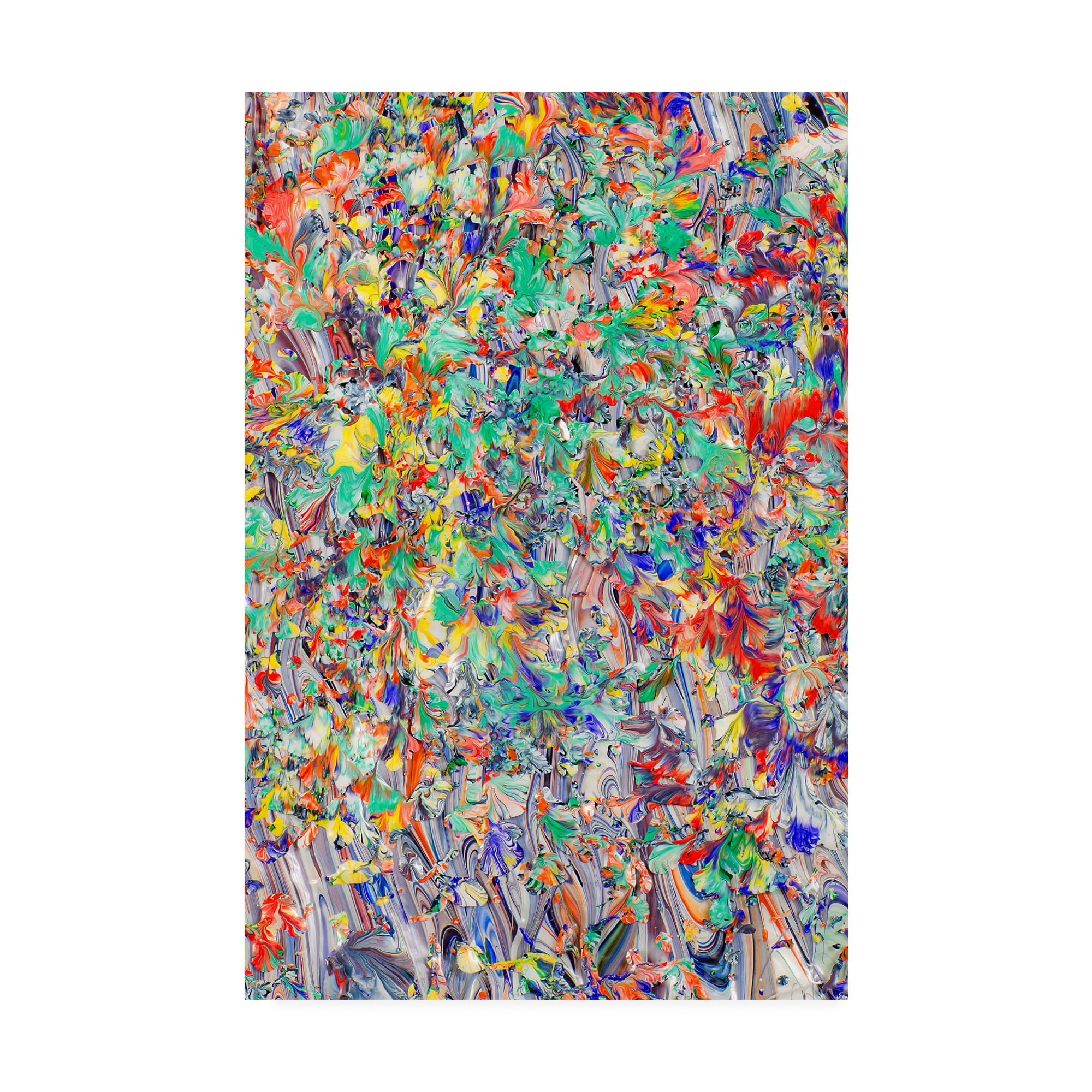 Trademark Fine Art 'Abstract Splatters Lovejoy 35' Canvas Art by Mark Lovejoy