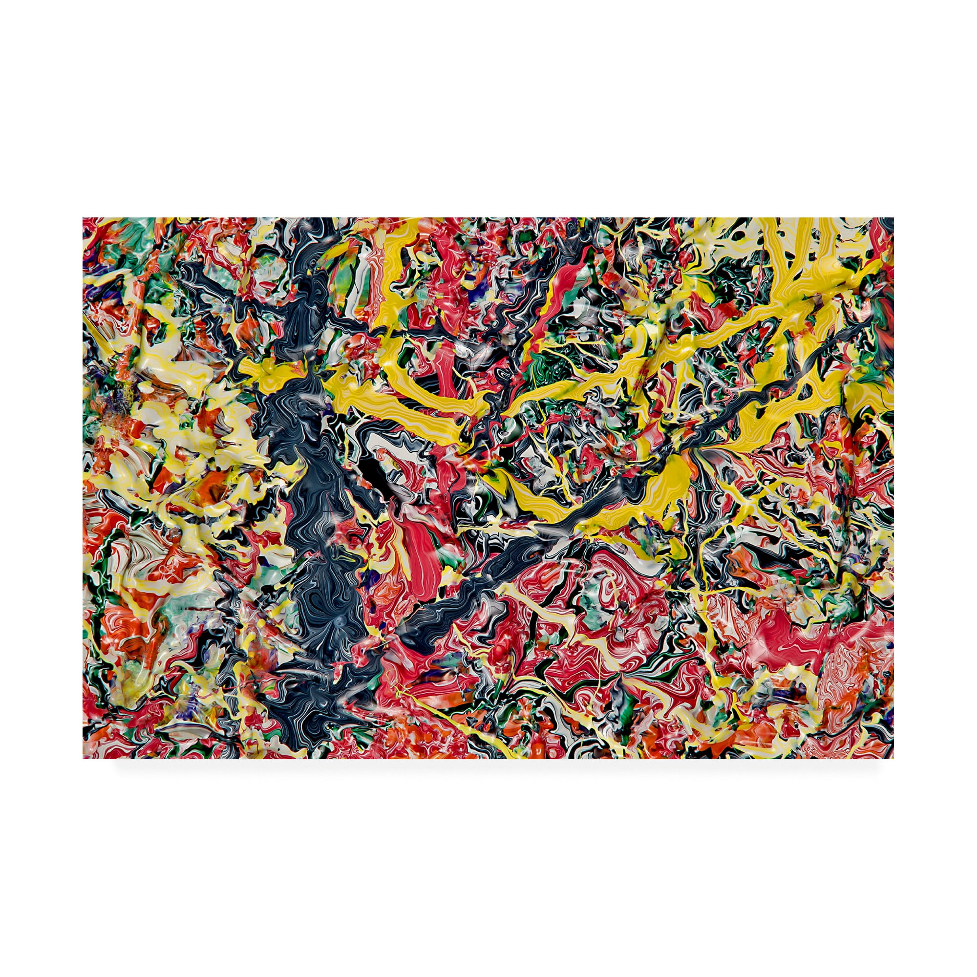 Trademark Fine Art 'Abstract Splatters Lovejoy 6' Canvas Art by Mark Lovejoy