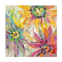 Trademark Fine Art Silvia Vassileva Abstracted Petals I Canvas Wall Art - 14x14