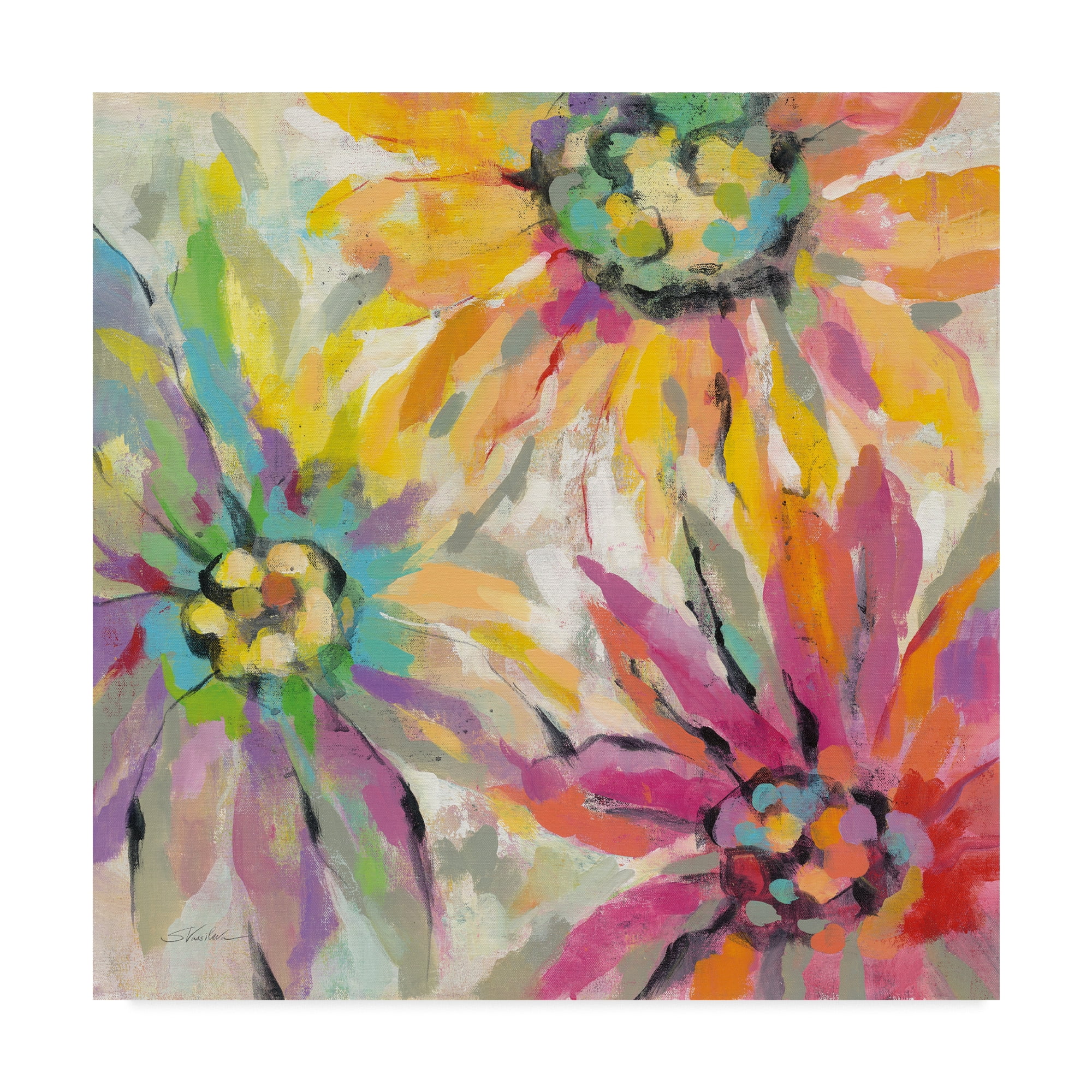 Outlet Canvas Print - Anemones by the Lake, Silvia Vassileva