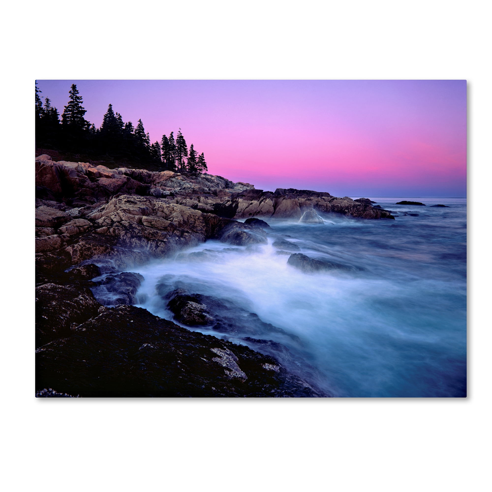 Trademark Fine Art 'Acadia Dusk' Canvas Art by Mike Jones Photo