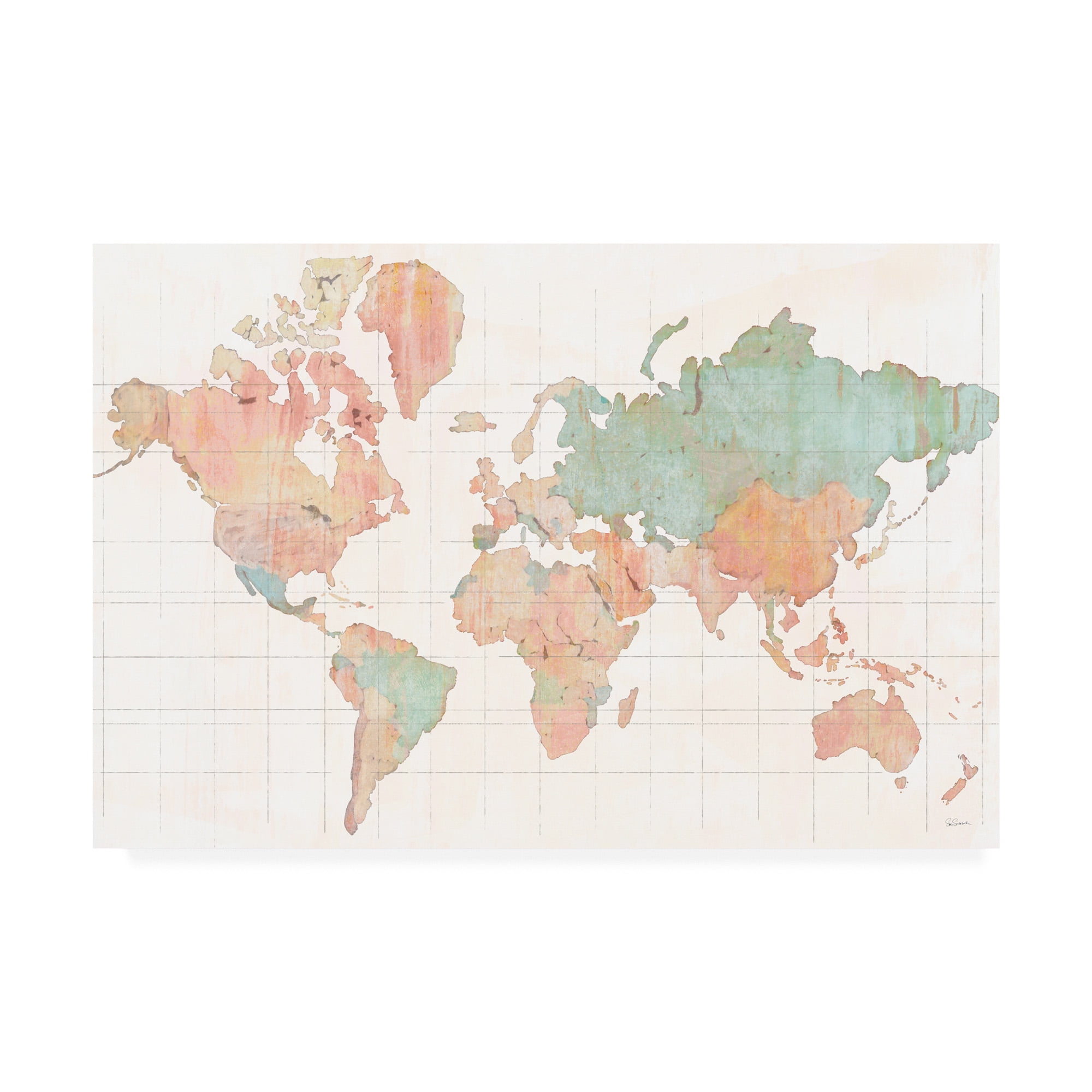 Trademark Fine Art 'Across the World' Canvas Art by Sue Schlabach