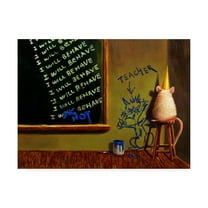 Trademark Fine Art 'Actions Have Consequences' Canvas Art by Lucia Hefferna