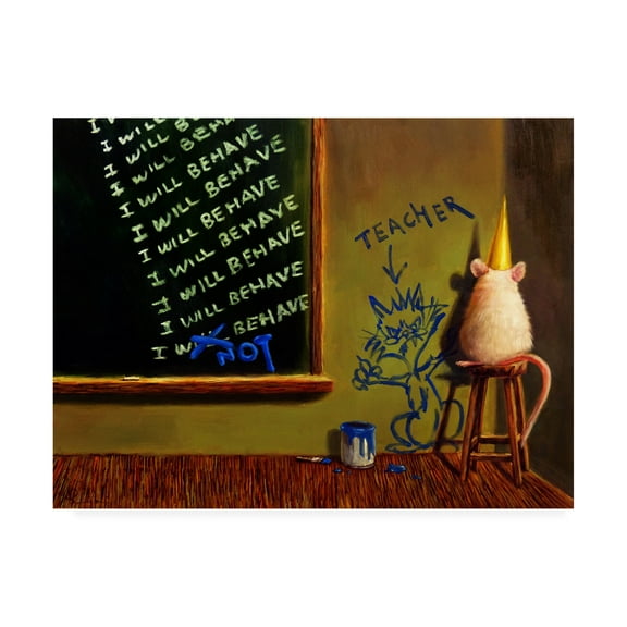 Trademark Fine Art 'Actions Have Consequences' Canvas Art by Lucia Hefferna