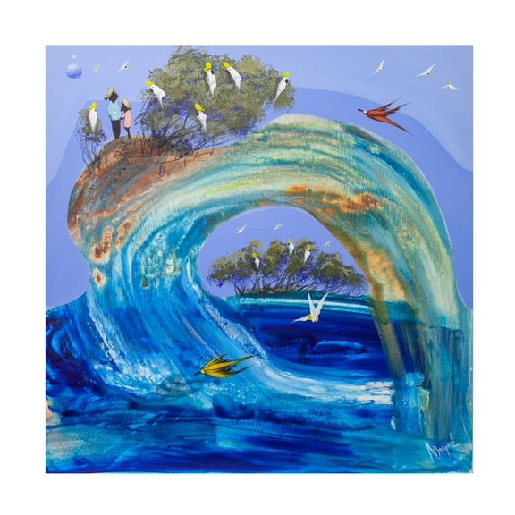 Trademark Fine Art Adam Bogusz Flowing with you Canvas Wall Art