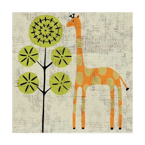 Trademark Fine Art 'Adas Giraffe' Canvas Art by Chariklia Zarris