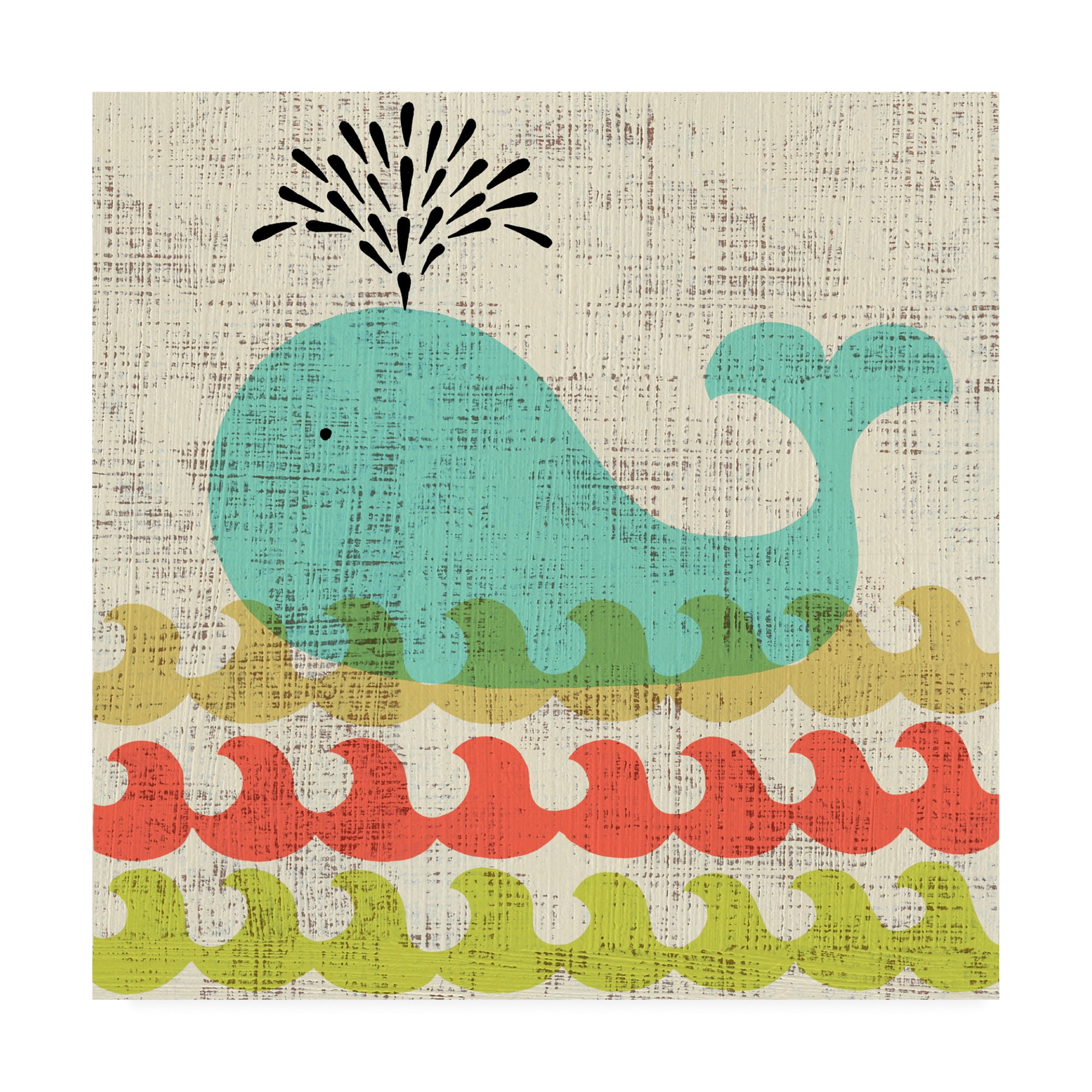Trademark Fine Art 'Adas Whale' Canvas Art by Chariklia Zarris