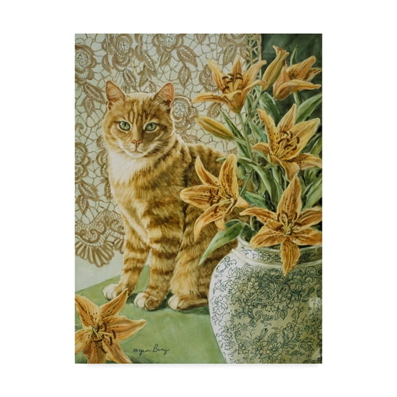 Trademark Fine Art 'Addie And The Stargazers' Canvas Art by Jan Benz