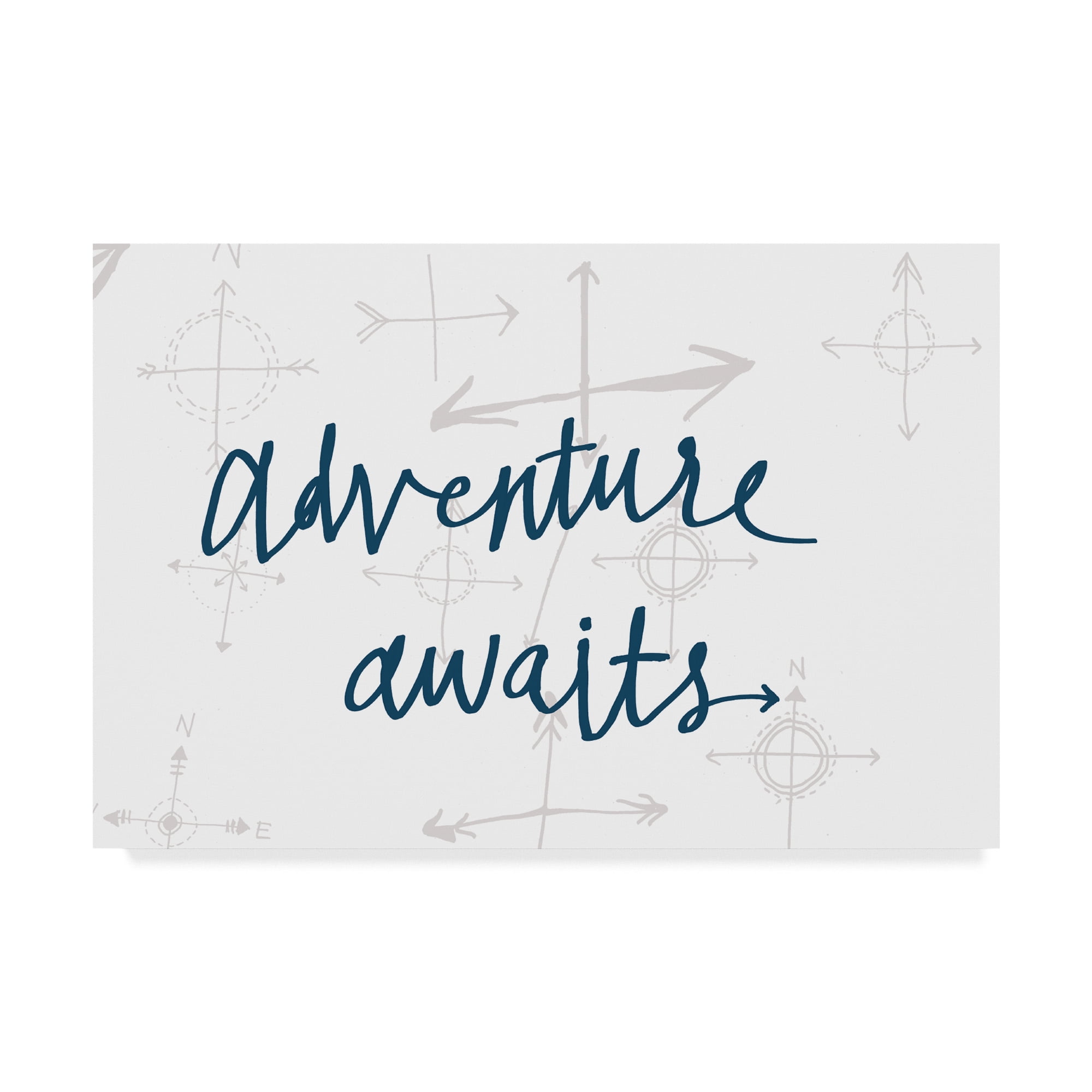Trademark Fine Art 'Adventure Awaits v2' Canvas Art by Wild Apple Portfolio
