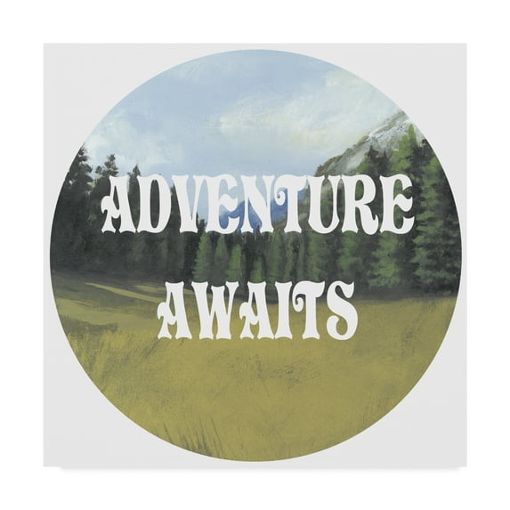 Trademark Fine Art 'Adventure Typography III' Canvas Art by Naomi McCavitt
