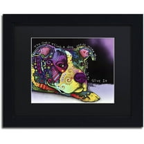 Trademark Fine Art "Affection" Canvas Art by Dean Russo, Black Matte, Black Frame