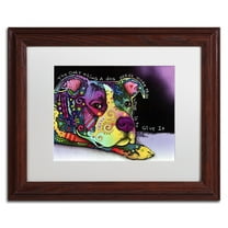 Trademark Fine Art "Affection" Canvas Art by Dean Russo, White Matte, Wood Frame