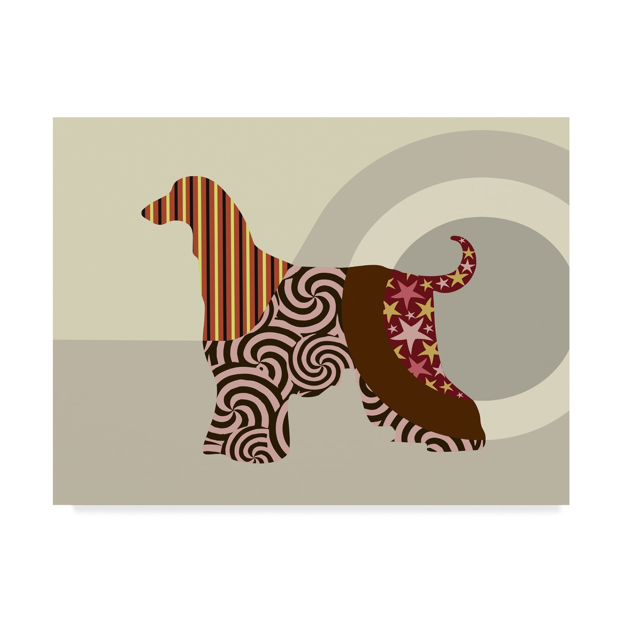 Trademark Fine Art 'Afghan Hound Dog' Canvas Art by Lanre Adefioye