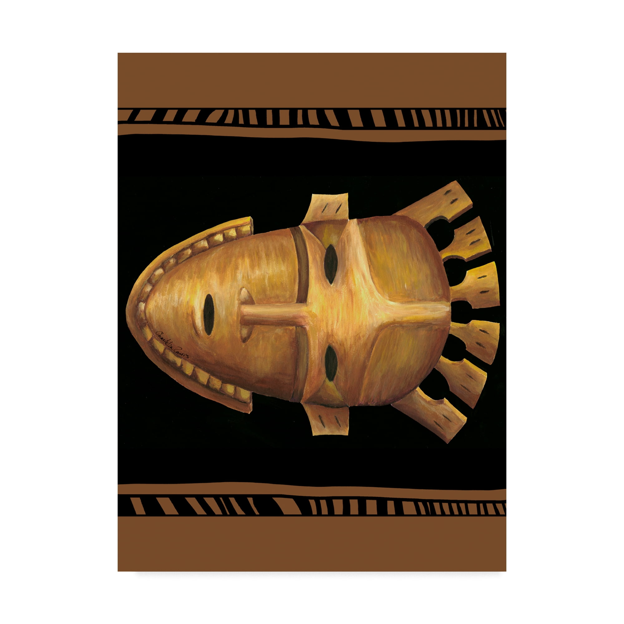 Trademark Fine Art 'African Mask III' Canvas Art by Chariklia Zarris