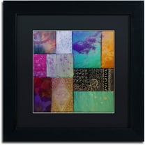 Trademark Fine Art "Afrikan Batik I" Canvas Art by Color Bakery Black Matte, Black Frame