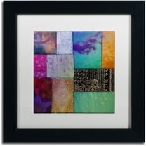 Trademark Fine Art "Afrikan Batik I" Canvas Art by Color Bakery White Matte, Black Frame