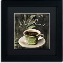 Trademark Fine Art "Afrikan Coffee III" Canvas Art by Color Bakery Black Matte, Black Frame