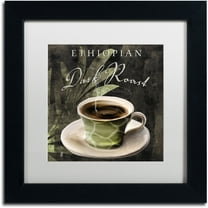 Trademark Fine Art "Afrikan Coffee III" Canvas Art by Color Bakery White Matte, Black Frame